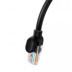 Cablu retea Baseus Ethernet, Round, Cat. 5, Mufat 2xRJ45, UTP, Lungime 1.5 m, 1Gbps, Negru 3 - lerato.ro