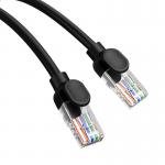 Cablu retea Baseus Ethernet, Round, Cat. 5, Mufat 2xRJ45, UTP, Lungime 1.5 m, 1Gbps, Negru 6 - lerato.ro