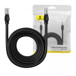 Cablu retea Baseus Ethernet, Round, Cat. 5, Mufat 2xRJ45, UTP, Lungime 10 m, 1Gbps, Negru 6 - lerato.ro