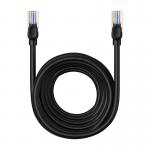 Cablu retea Baseus Ethernet, Round, Cat. 5, Mufat 2xRJ45, UTP, Lungime 10 m, 1Gbps, Negru 9 - lerato.ro