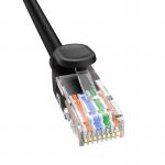 Cablu retea Baseus Ethernet, Round, Cat. 5, Mufat 2xRJ45, UTP, Lungime 10 m, 1Gbps, Negru 7 - lerato.ro