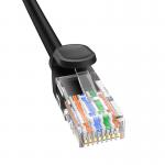 Cablu retea Baseus Ethernet, Round, Cat. 5, Mufat 2xRJ45, UTP, Lungime 1 m, 1Gbps, Negru 6 - lerato.ro