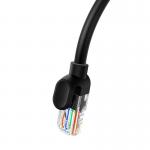 Cablu retea Baseus Ethernet, Round, Cat. 5, Mufat 2xRJ45, UTP, Lungime 2 m, 1Gbps, Negru 4 - lerato.ro