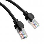 Cablu retea Baseus Ethernet, Round, Cat. 5, Mufat 2xRJ45, UTP, Lungime 2 m, 1Gbps, Negru 5 - lerato.ro