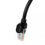 Cablu retea Baseus Ethernet, Round, Cat. 5, Mufat 2xRJ45, UTP, Lungime 3 m, 1Gbps, Negru 3 - lerato.ro