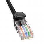 Cablu retea Baseus Ethernet, Round, Cat. 5, Mufat 2xRJ45, UTP, Lungime 50 cm, 1Gbps, Negru 6 - lerato.ro