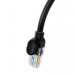 Cablu retea Baseus Ethernet, Round, Cat. 5, Mufat 2xRJ45, UTP, Lungime 50 cm, 1Gbps, Negru 8 - lerato.ro