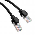 Cablu retea Baseus Ethernet, Round, Cat. 5, Mufat 2xRJ45, UTP, Lungime 50 cm, 1Gbps, Negru 4 - lerato.ro