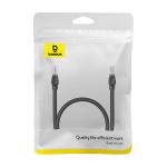 Cablu retea Baseus Ethernet, Round, Cat. 5, Mufat 2xRJ45, UTP, Lungime 50 cm, 1Gbps, Negru 3 - lerato.ro