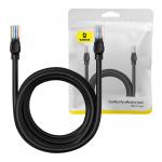 Cablu retea Baseus Ethernet, Round, Cat. 5, Mufat 2xRJ45, UTP, Lungime 5 m, 1Gbps, Negru 6 - lerato.ro