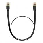 Cablu retea Baseus Ethernet, Flat, Cat. 7, Mufat 2xRJ45, UTP, Lungime 1 m, 10Gbps, Negru 2 - lerato.ro
