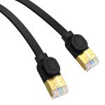 Cablu retea Baseus Ethernet, Flat, Cat. 7, Mufat 2xRJ45, UTP, Lungime 1 m, 10Gbps, Negru 6 - lerato.ro