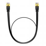 Cablu retea Baseus Ethernet, Flat, Cat. 7, Mufat 2xRJ45, UTP, Lungime 1 m, 10Gbps, Negru 9 - lerato.ro