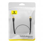 Cablu retea Baseus Ethernet, Flat, Cat. 7, Mufat 2xRJ45, UTP, Lungime 1 m, 10Gbps, Negru 3 - lerato.ro