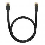 Cablu retea Baseus Ethernet, Flat, Cat. 7, Mufat 2xRJ45, UTP, Lungime 2 m, 10Gbps, Negru 2 - lerato.ro