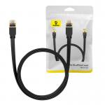 Cablu retea Baseus Ethernet, Flat, Cat. 7, Mufat 2xRJ45, UTP, Lungime 2 m, 10Gbps, Negru 8 - lerato.ro
