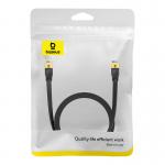 Cablu retea Baseus Ethernet, Flat, Cat. 7, Mufat 2xRJ45, UTP, Lungime 3 m, 10Gbps, Negru 3 - lerato.ro