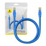 Cablu retea Baseus Ethernet, Round, Cat. 6, Mufat 2xRJ45, UTP, Lungime 1 m, 1Gbps, Albastru 6 - lerato.ro