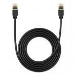 Cablu retea Baseus Ethernet, Cat. 7, Mufat 2xRJ45, Lungime 3 m, 10Gbps, Negru 2 - lerato.ro