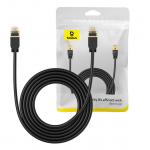 Cablu retea Baseus Ethernet, Cat. 7, Mufat 2xRJ45, Lungime 3 m, 10Gbps, Negru 7 - lerato.ro