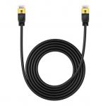 Cablu retea Baseus Ethernet, Cat. 7, Mufat 2xRJ45, Lungime 3 m, 10Gbps, Negru 9 - lerato.ro