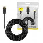 Cablu retea Baseus Ethernet, Cat. 7, Mufat 2xRJ45, Lungime 5 m, 10Gbps, Negru 5 - lerato.ro