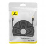 Cablu retea Baseus Ethernet, Cat. 8, Mufat 2xRJ45, Lungime 15 m, 40Gbps, Negru 6 - lerato.ro