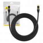 Cablu retea Baseus Ethernet, Cat. 8, Mufat 2xRJ45, Lungime 2 m, 40Gbps, Negru 7 - lerato.ro