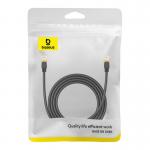 Cablu retea Baseus Ethernet, Cat. 8, Mufat 2xRJ45, Lungime 2 m, 40Gbps, Negru 3 - lerato.ro