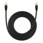 Cablu retea Baseus Ethernet, Cat. 8, Mufat 2xRJ45, Lungime 3 m, 40Gbps, Negru 9 - lerato.ro