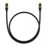 Cablu retea Baseus Ethernet, Cat. 8, Mufat 2xRJ45, Lungime 50 cm, 40Gbps, Negru 2 - lerato.ro