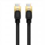 Cablu retea Baseus Ethernet, Cat. 8, Mufat 2xRJ45, Lungime 50 cm, 40Gbps, Negru 5 - lerato.ro
