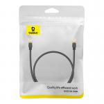 Cablu retea Baseus Ethernet, Cat. 8, Mufat 2xRJ45, Lungime 50 cm, 40Gbps, Negru 4 - lerato.ro