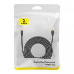 Cablu retea Baseus Ethernet, Cat. 8, Mufat 2xRJ45, Lungime 5 m, 40Gbps, Negru 3 - lerato.ro