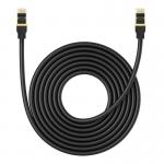 Cablu retea Baseus Ethernet, Cat. 8, Mufat 2xRJ45, Lungime 8 m, 40Gbps, Negru 2 - lerato.ro