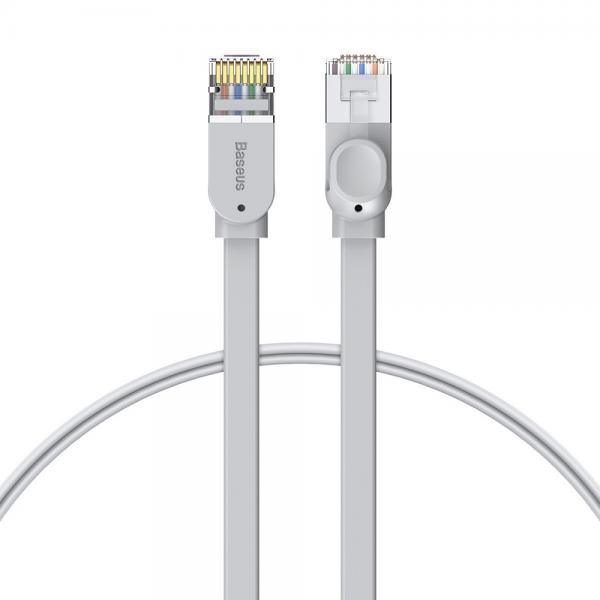 Cablu retea Baseus Flat Ethernet Cat. 6, mufat 2xRJ45, lungime 1m, gri 1 - lerato.ro