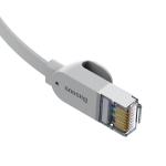 Cablu retea Baseus Flat Ethernet Cat. 6, mufat 2xRJ45, lungime 1m, gri