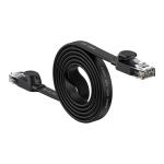 Cablu retea Baseus Speed Six Ethernet, Cat. 6, Mufat 2xRJ45, Lungime 1.5 m, Flat, 1Gbps, Negru 2 - lerato.ro