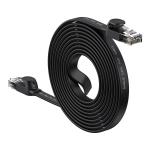 Cablu retea Baseus Speed Six Ethernet, Cat. 6, Mufat 2xRJ45, Lungime 10 m, Flat, 1Gbps, Negru 2 - lerato.ro