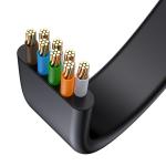 Cablu retea Baseus Speed Six Ethernet, Cat. 6, Mufat 2xRJ45, Lungime 10 m, Flat, 1Gbps, Negru 17 - lerato.ro