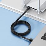 Cablu retea Baseus Speed Six Ethernet, Cat. 6, Mufat 2xRJ45, Lungime 10 m, Flat, 1Gbps, Negru 4 - lerato.ro