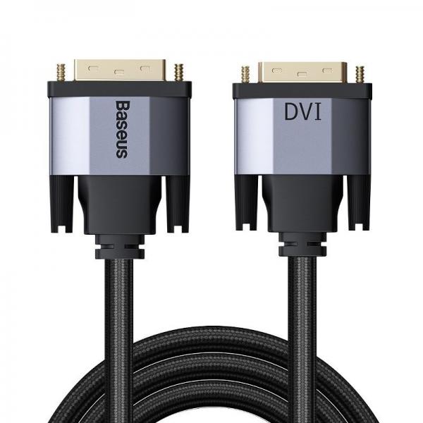 Cablu video Baseus DVI - DVI 2m Gri inchis 1 - lerato.ro