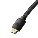 Cablu video Baseus High Definition, HDMI 2.1 tata - HDMI 2.1 tata, 8K, 60Hz, 48Gbps, 3D, HDR, 1.5m, Negru