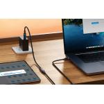 Cablu extender pentru transfer de date Baseus High Definition, USB-C tata la USB-C mama, 4K, 60Hz, 100W, 10Gbps, 1m, Negru 14 - lerato.ro