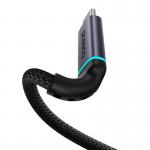 Cablu extender pentru transfer de date Baseus High Definition, USB-C tata la USB-C mama, 4K, 60Hz, 100W, 10Gbps, 1m, Negru 4 - lerato.ro