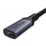 Cablu extender pentru transfer de date Baseus High Definition, USB-C tata la USB-C mama, 4K, 60Hz, 100W, 10Gbps, 1m, Negru 7 - lerato.ro