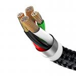 Cablu pentru incarcare si transfer de date Baseus 3 in 1 USB Type-C/Lightning/Micro-USB 30cm Negru 5 - lerato.ro