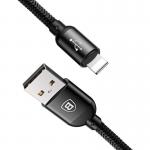 Cablu pentru incarcare si transfer de date Baseus 3 in 1 USB Type-C/Lightning/Micro-USB 30cm Negru 10 - lerato.ro