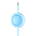 Cablu pentru incarcare si transfer de date 3 in 1 Baseus Bright Mirror 2, USB - Micro-USB/Lightning/USB Type-C, 3.5A, 1.1m, Albastru 8 - lerato.ro