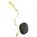 Cablu pentru incarcare si transfer de date Baseus Let's Go Little Reunion, Lightning/USB Type-C/Micro-USB, 3A, 85cm, Gri/Galben 5 - lerato.ro